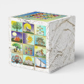 Judaica 12 stammen van Israel Levi Favor Box Bedankdoosjes (Achterkant)