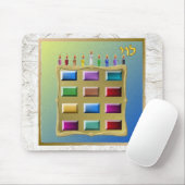 Judaica 12 stammen van Israel Levi Muismat (Met muis)