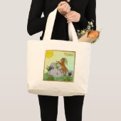 Judaica 12 stammen van Israel Naphtali Grote Tote Bag (Voorkant (product))