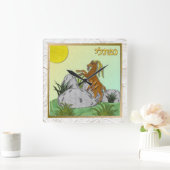 Judaica 12 stammen van Israel Naphtali Vierkante Klok (Huis)