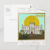 Judaica 12 stammen van Israël Simeon Briefkaart (Voorkant / Achterkant)