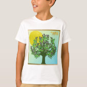 Judaica 12 Tribes Israel Asher T-shirt (Voorkant)