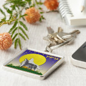 Judaica 12 Tribes Israel Benjamin Sleutelhanger (Zijkant)