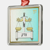 Judaica 12 Tribes Israel Dan Metalen Ornament (Links)