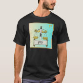 Judaica 12 Tribes Israel Dan T-shirt (Voorkant)