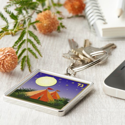 Judaica 12 Tribes Israel Gad Sleutelhanger (Zijkant)