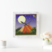 Judaica 12 Tribes Israel Gad Vierkante Klok (Huis)