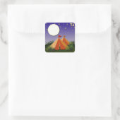 Judaica 12 Tribes Israel Gad Vierkante Sticker (Tas)