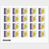 Judaica 12 Tribes Israel Issachar Vierkante Sticker (Vel)