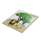 Judaica 12 Tribes Israel Judah Tegeltje (Zijkant)