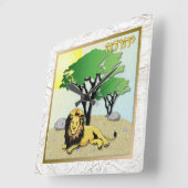Judaica 12 Tribes Israel Judah Vierkante Klok (Hoek)