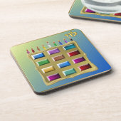 Judaica 12 Tribes Israel Levi Drankjes Onderzetter (Linkerzijde)