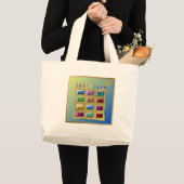 Judaica 12 Tribes Israel Levi Grote Tote Bag (Voorkant (product))