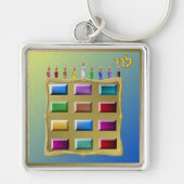 Judaica 12 Tribes Israel Levi Sleutelhanger (Voorkant)
