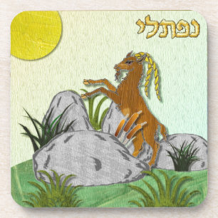 Judaica 12 Tribes Israel Naphtali Bier Onderzetter