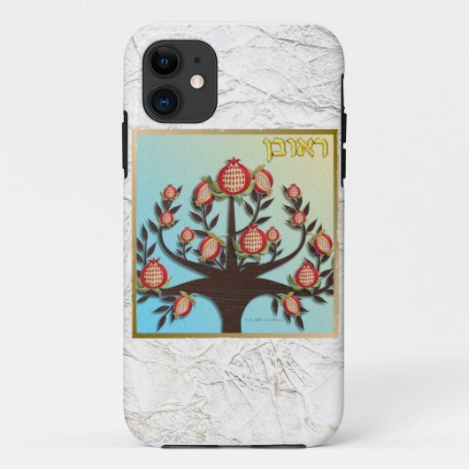 Judaica 12 Tribes Israel Reuben Case-Mate iPhone Case (Achterkant)
