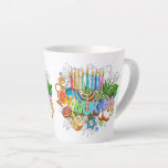 Judaica - Chanukah Latte Mokken - Giftware<br><div class="desc">Judaica Giftware - Hanukah Coffee Mugs - Latte Mok - Joodse Feestdagen - Hanukkah Gifts - gasten en familie</div>