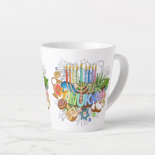 Judaica - Chanukah Latte Mokken - Giftware (Rechterhoek)