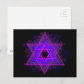 Judaica... donkerder gloeien briefkaart (Voorkant / Achterkant)