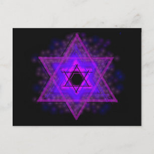 Judaica... donkerder gloeien briefkaart