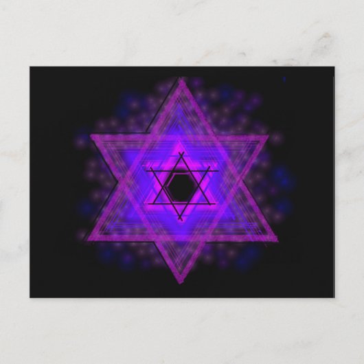 Judaica... donkerder gloeien briefkaart (Voorkant)