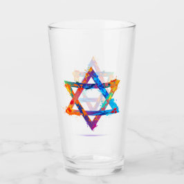 Judaica - Drink bril - joodse sterren - cadeautjes Glas