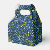 Judaica - Favor Boxes - Joodse sterren - Gifts Blu Bedankdoosjes (Achterkant)