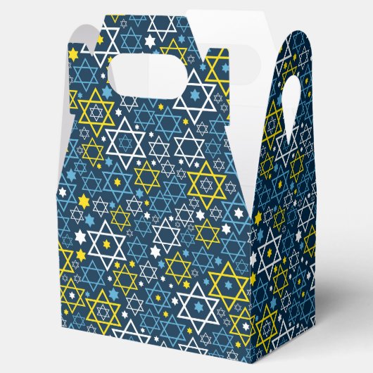 Judaica - Favor Boxes - Joodse sterren - Gifts Blu Bedankdoosjes (Geopend)