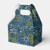 Judaica - Favor Boxes - Joodse sterren - Gifts Blu Bedankdoosjes (Voorkant Zijde)