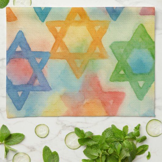 Judaica geschenken - keukenhanddoeken - Joodse ste (Gevouwen)