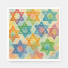 Judaica geschenken -  Schorten - Jewish Stars Servet