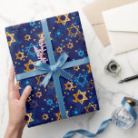 Judaica Giftwrapping Paper - Joodse sterren Cadeaupapier<br><div class="desc">joodse sterrenkunst - Giftwrapping paper - Orde in verschillende aangepaste rollen - joodse Feestdagen - Chanukah - Hanukkah - Judaica - Judaic Theme</div>