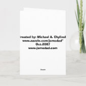 Judaica: Glas in lood Mozaïek Harten Ster van Davi Kaart (Achterkant)