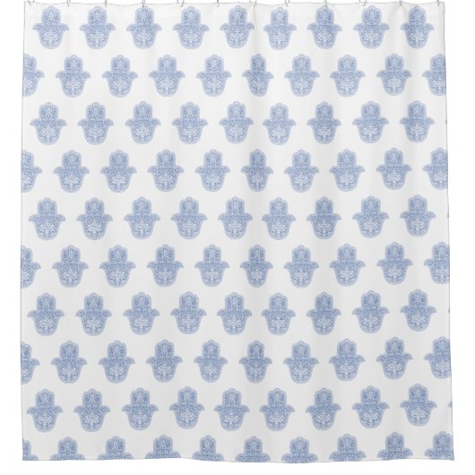 Judaica Hamsa Art Shower Curtains - unieke cadeaut Douchegordijn (Voorkant)