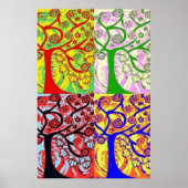 Judaica Hamsa boom of Life Sunrise Poster (Voorkant)