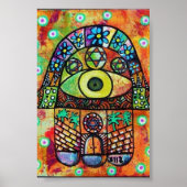 JUDAICA HAMSA DE STAD POSTER (Voorkant)
