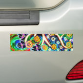 Judaica Hamsa Ivory Tree of Life Bumpersticker (Op auto)