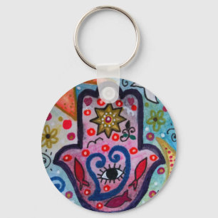 JUDAICA HAMSA SUN EYE BESCHERMING SLEUTELHANGER