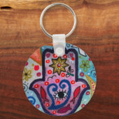 JUDAICA HAMSA SUN EYE BESCHERMING SLEUTELHANGER (Voorkant)