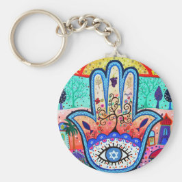 JUDAICA HAMSA SUN EYE BESCHERMING SLEUTELHANGER