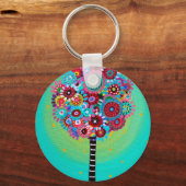 JUDAICA HAMSA SUN EYE TREE OF LIFE PROTECTION SLEUTELHANGER (Voorkant)