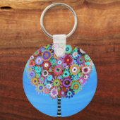 JUDAICA HAMSA TREE OF LIFE SUN EYE PROTECTION SLEUTELHANGER (Voorkant)