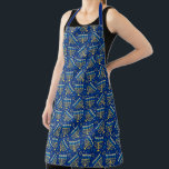 Judaica - Hanukkah Aprons - Menorah Art - Joodse j Schort<br><div class="desc">Aprons voor joodse Feestdagen - Chanukah Apron - Menorah Art - Blue - Beauful - Cooking - Kitchen - Home and Family - Israel - Hanukkah - Holiday Giftware - Gifts</div>