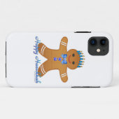 Judaica Hanukkah Gingerbrood Man Menorah Case-Mate iPhone Case (Achterkant (horizontaal))