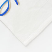 Judaica Hanukkah Gingerbrood Man Menorah Fleece Deken (Hoek)