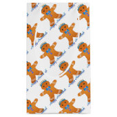 Judaica Hanukkah Gingerbrood Man Menorah Klein Cadeauzakje (Achterkant)