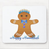 Judaica Hanukkah Gingerbrood Man Menorah Muismat (Voorkant)