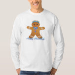 Judaica Hanukkah Gingerbrood Man Menorah T-shirt<br><div class="desc">U bekijkt het Lee Hiller Design Collectie van Home en Kantoor Decor,  Apparel,  Gifts en Collectibles. De Design zijn onder meer Lee Hiller Photography en Mixed Media Digital Art Collectie. Je kunt haar Natuur fotografie uitzichten op http://HikeOurPlanet.com/ en haar wandelende blog volgen in Hot Springs National Park.</div>