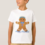 Judaica Hanukkah Gingerbrood Man Menorah T-shirt<br><div class="desc">U bekijkt het Lee Hiller Design Collectie van Home en Kantoor Decor,  Apparel,  Gifts en Collectibles. De Design zijn onder meer Lee Hiller Photography en Mixed Media Digital Art Collectie. Je kunt haar Natuur fotografie uitzichten op http://HikeOurPlanet.com/ en haar wandelende blog volgen in Hot Springs National Park.</div>