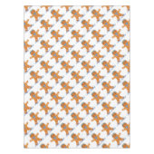 Judaica Hanukkah Gingerbrood Man Menorah Tafelkleed (Voorkant)